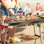 BBQ metal grill grate